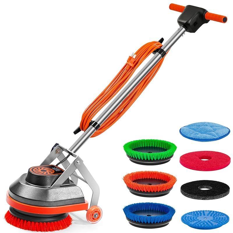 Reliable heavy-duty floor scrubber for deep cleaning performance.