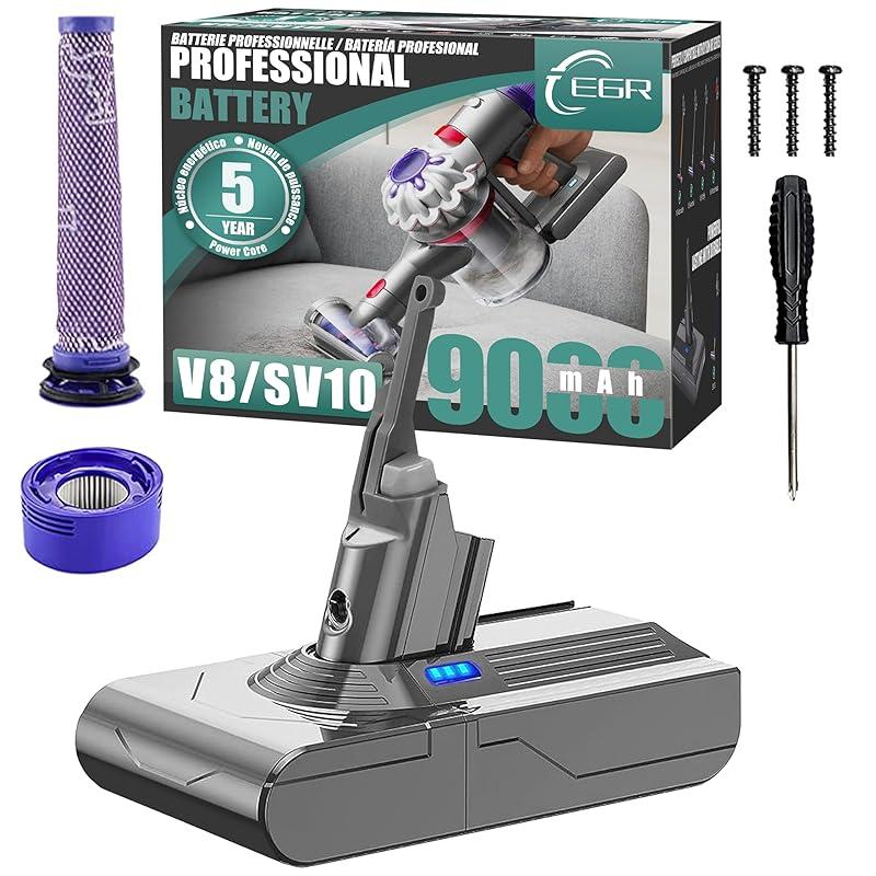 Boost Your Dyson V8 with the EGR 9000mAh Battery Upgrade!