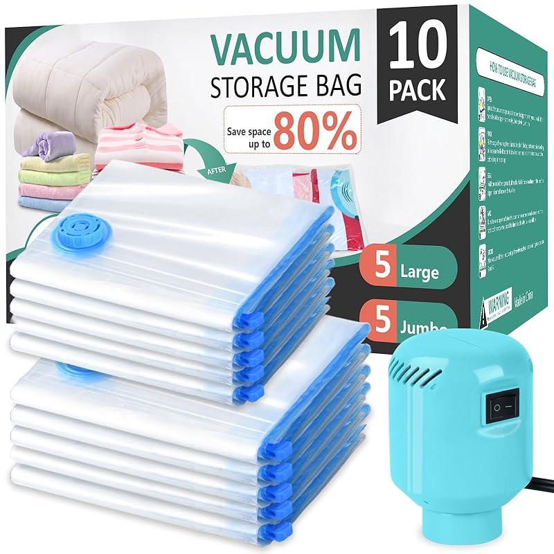 Effortlessly Maximize Space with Morecoo Vacuum Storage Bags 10 Pack