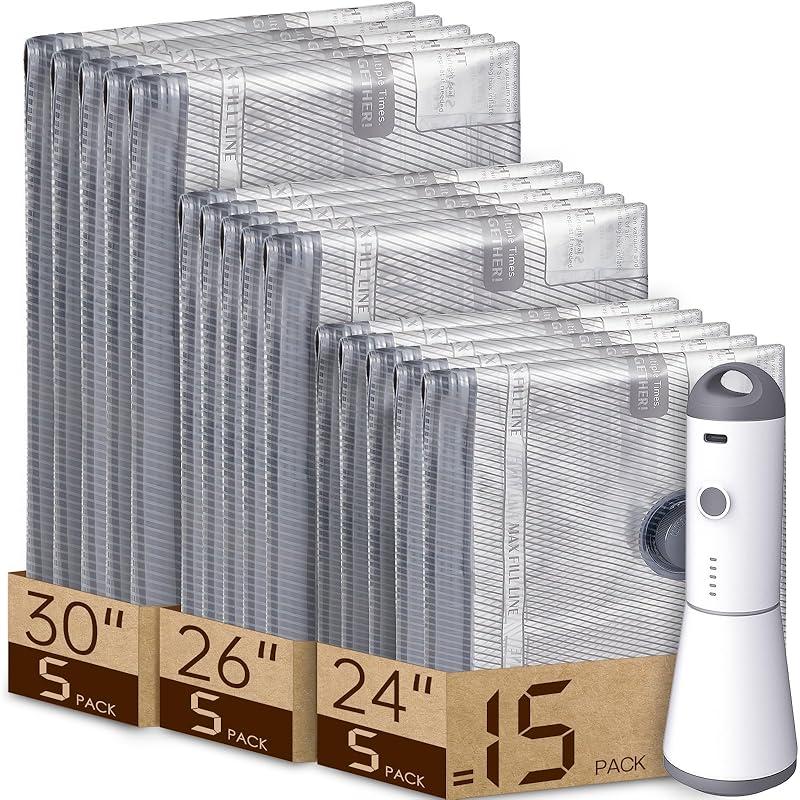 Do Vacuum Bags for Travel Really Save Space? 15-Pack Review